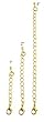 Necklace Bracelet Extender Set - Gold Tone ~ 1", 2" and 4" - 3 Pcs Total