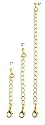 Necklace Bracelet Extender Set - Gold Tone ~ 1", 2" and 4" - 3 Pcs Total