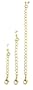 Necklace Bracelet Extender Set ~ 1", 2" and 4" in Gold Tone - 3 Pcs Total (jw)