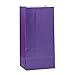Unique Industries Dark Purple Paper Party Favor Bags, 12ct, Deep Purple