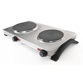 Duronic HPS2 2500W Double Boiling Table Top Hob