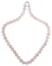 Sterling Silver 12mm Rose Quartz Necklace, 24"