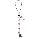 poodle cell phone charm