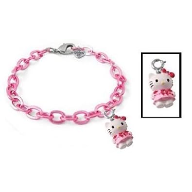 Cheap Girls Jewelry CHARM IT! Hello Kitty Pretty in Pink Charm & Pink Link Bracelet Set For Sale