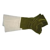 Moss Green & Creamy White Velvet Carefree Scarf