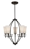 Quoizel BWN5005TM Bowen 5 Light Rod Hung Chandelier