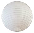 White Round Japanese Rice Paper Lantern - various sizes