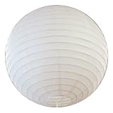 White Round Japanese Rice Paper Lantern - various sizes