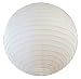 White Round Japanese Rice Paper Lantern - various sizes
