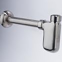 Decolav 9100-SN Decorative Bottle Trap, Satin Nickel