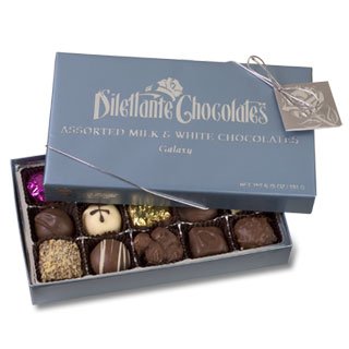Dilettante Chocolates Galaxy - 15 Piece premium chocolate truffles by Dilettante