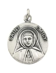 CleverEves 14K Yellow Gold 18.00 mm Saint Emily Medal