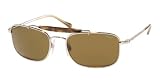 POLO RALPH LAUREN PH 3017 9001 73 MATTE SILVER BROWN AVIATOR SUNGLASSES by Luxottica