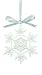 Wedgwood White Snowflake Ornament