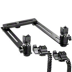 Walimex Makro Basic Blitzschiene mit Y-Blitzkabel f&uuml;r Pentax Blitze Preisvergleich
