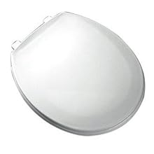 Bemis 800EC000 Plastic Round Toilet Seat with Easy Clean and Change Hinge, White