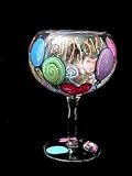Birthday Balloons Design - Hand Painted - Grande Goblet - 17.5 oz..