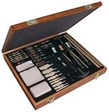 OUTERS 62PC .17+ Gun Cleaning KIT WOOD BOX