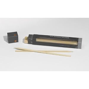 Outset F107, Bamboo Skewers w natural finish (wide 12 25ct) by