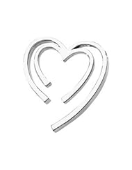 14K White Gold Pendant Metal Fashion Heart Pendant