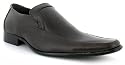 Business Class "Tron" Mens Slip On Formal Shoes - Brown