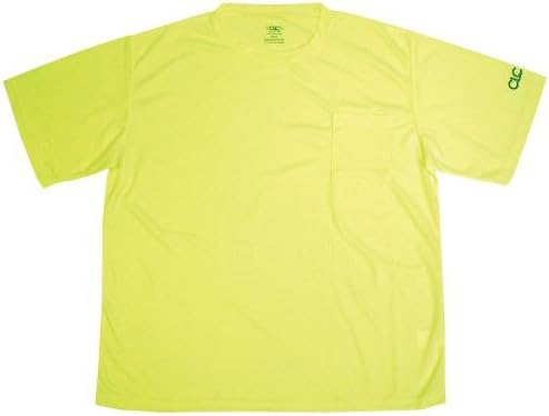 Custom Leathercraft SS06M Hi-Viz Short Sleeve T-Shirt, Lime, Medium
