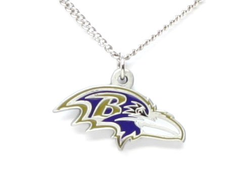 Baltimore Ravens Logo Pendant Necklace - NFL Football Fan Shop Sports Team Merchandise