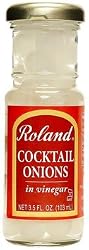 Roland Cocktail Onions in Vinegar - 3.5oz glass jar