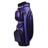 Golf Bag Purple Herringbone