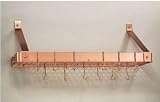 Old Dutch Cookware Rack with Grid, Satin Copper