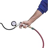Northern Industrial Tire Inflater With Gauge - 12in. Hose, 1/4in. Inlet