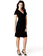 Per Una Speziale Deep V-Neck Frill Wrap Dress
