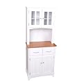 Microwave Cabinet - White and Cherry