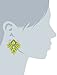 Amazon Collection Sprayed Tapered Diamond Stones with Crystals Posted Earrings