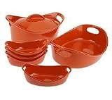 Post image for Rachael Ray Bubble & Brown 7-pc. Stoneware Oval Baker Set