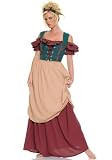 4PC Renaissance Maiden Sexy Holiday Party Costume