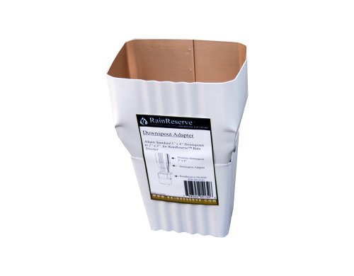 RainReserve 2012121 3- by 4-Inch Rain Barrell Downspout Adaptor (Barrel Not Included)