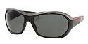 AUTHENTIC PRADA SPS01H SPS 01H 1AB1A1 1AB-1A1 BLACK FRAME GREY LENS 66/17/125 SUNGLASSES SHADES