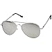 zeroUV - Classic Metal Frame Spring Hinges Color Mirror Lens Aviator Sunglasses 58mm