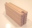 Set of (6) 6" Straight Tracks Fit Thomas and Brio Wooden Train Sets and Track