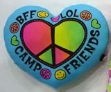 HEART PILLOW BFF/LOL with PEN SIGN ME