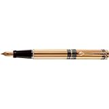 Aurora Palladio Solid Pink Gold Rubies Fountain Pen