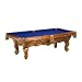 Rosel Slate Pool Table - Teak Wood Stain - 8' Rosel Slate Pool Table - Teak Wood Stain - 8'