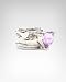 bebe Heart Stackable Ring Set