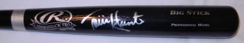 Torii Hunter Autographed Black Big Stick Bat W/PROOF, Picture of Torii Signing For Us, Los Angeles Angels of Anaheim, Minnesota Twins, All Star