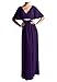 WeiYin Women's Chiffon Flutter Sleeve Long Evening Dress Mother of the Bride Dresses