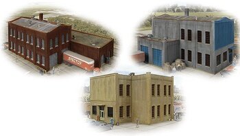 Walthers Cornerstone - 3-in-1 Building Set #2 - Original Walls & Windows - N