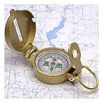 Lensatic Brass Army Compass