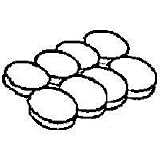Light Duty Felt Pads White, 1 3/8