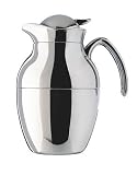Novo 1-Liter Chrome Plated Metal Carafe with Plastic Trim